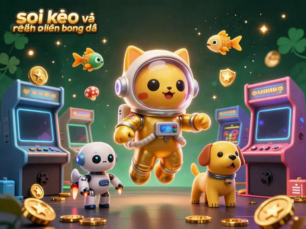 Engage with soi kèo và nhận định bóng đá, featuring a vibrant, dynamic scene of alien characters and gaming elements.