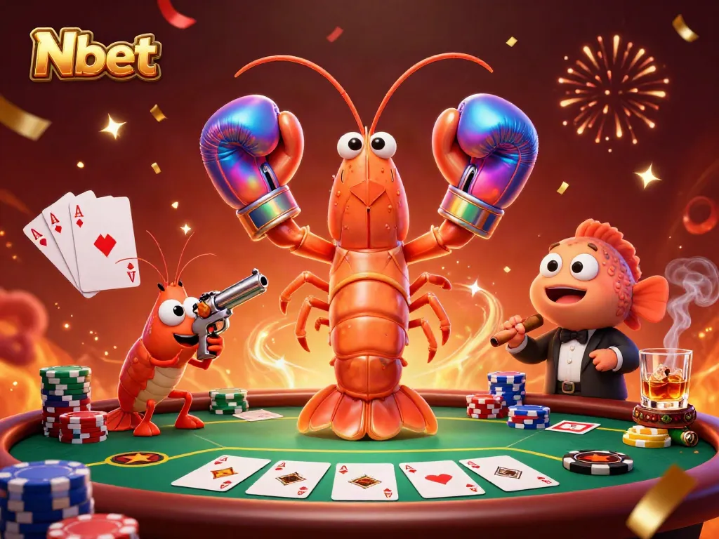 Join the Nbet showdown with animated characters at a lively poker scene filled with excitement.
