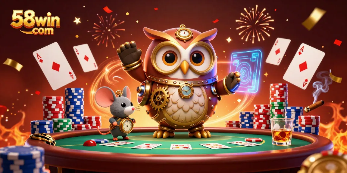 Experience thrilling gameplay at 58win com with dynamic poker scenes and vibrant casino elements.