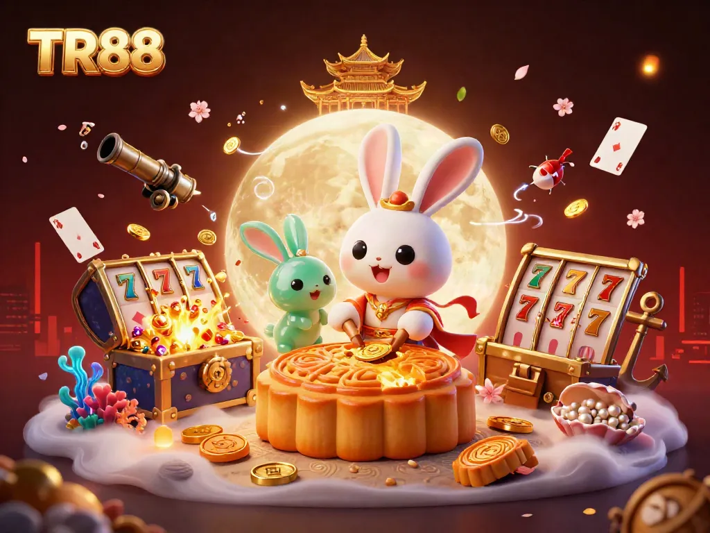 Engage with TR88 while winning big among floating poker chips, lucky 7s, and golden treasures.