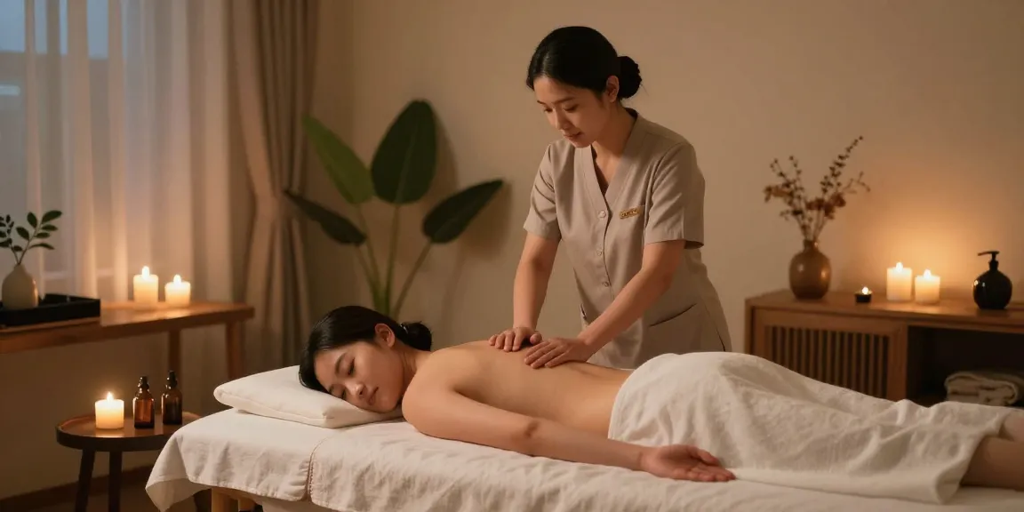 Experience relaxing 화곡동출장마사지 in a tranquil wellness center setting.