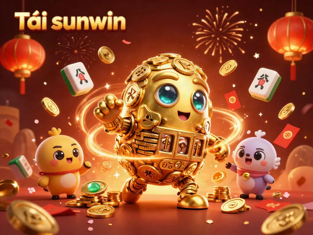 Engage with Tải sunwin and experience vibrant casino excitement featuring golden golem and festive elements.