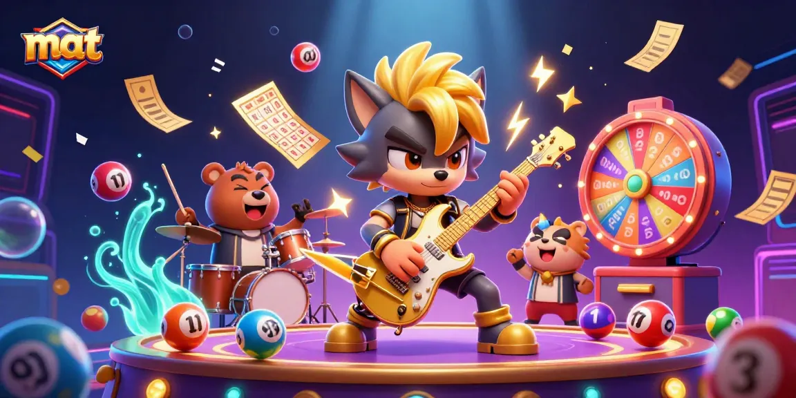 Experience thrilling gameplay at mat with exciting lottery balls and dynamic casino action.