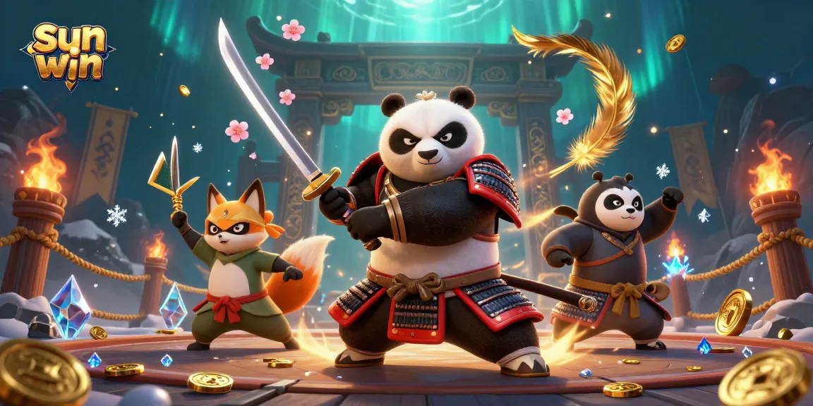 Engage with sun win's thrilling 3D illustrated casino adventure featuring dynamic characters and vibrant gaming elements.