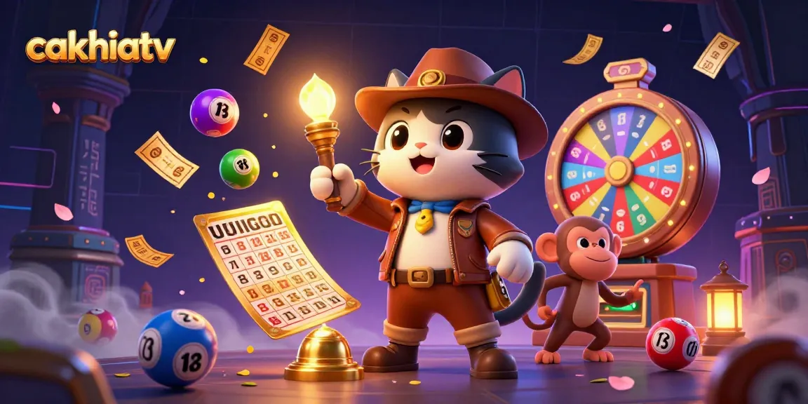 Cakhiatv engages viewers with immersive gaming moments from a dynamic lottery scene.
