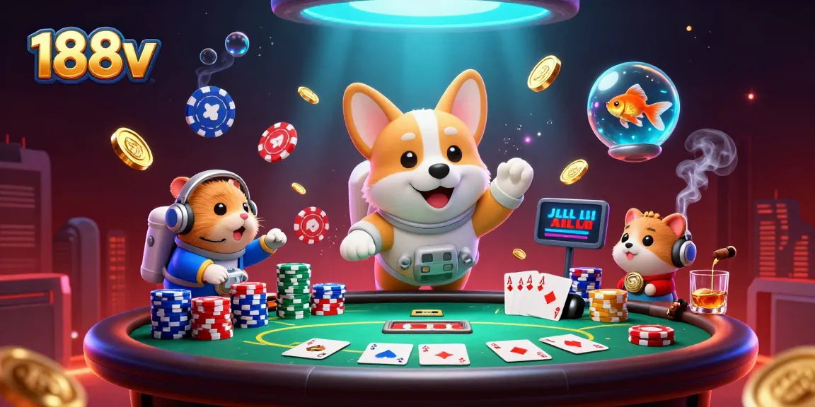 Experience exciting gameplay at 188v with a vibrant space casino scene featuring characters in action.