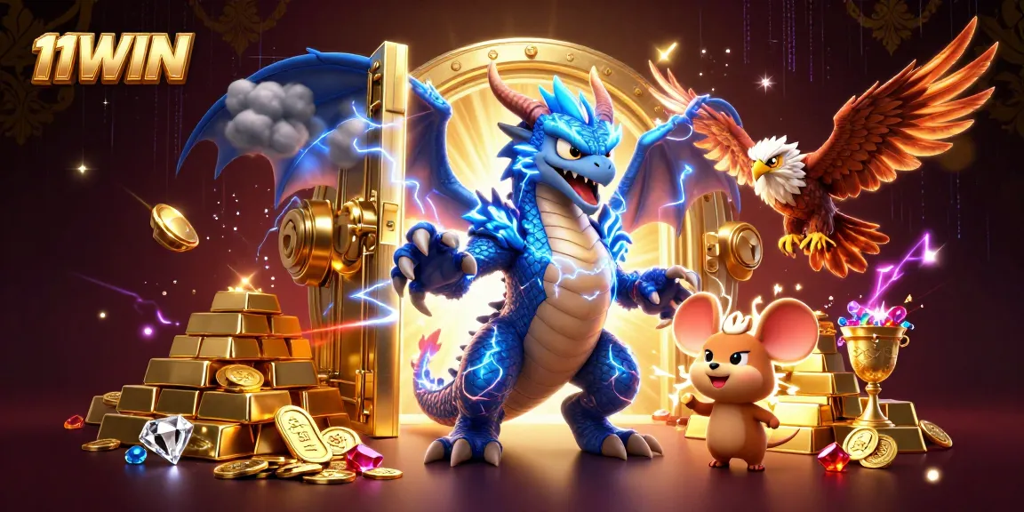 Engage with dynamic 11WIN features including thrilling game elements and vibrant lightning effects.