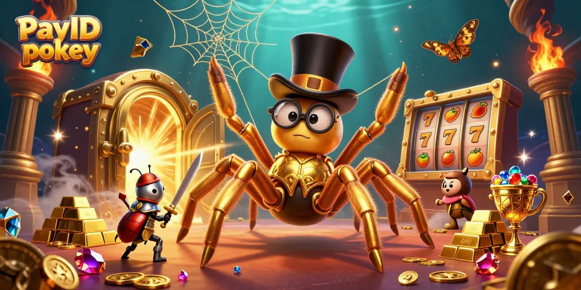 Experience the thrill of PayID pokies with a vibrant 3D casino scene illustrating dynamic gameplay.