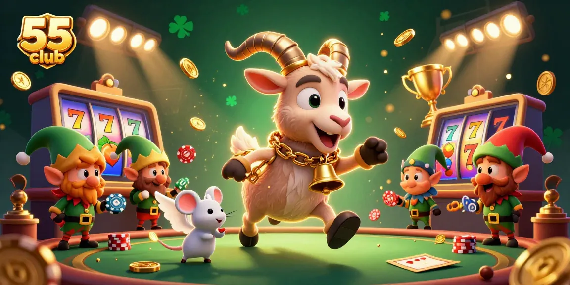 Experience excitement at the 55 club casino, with Krampus overseeing festive games and playful chaos.