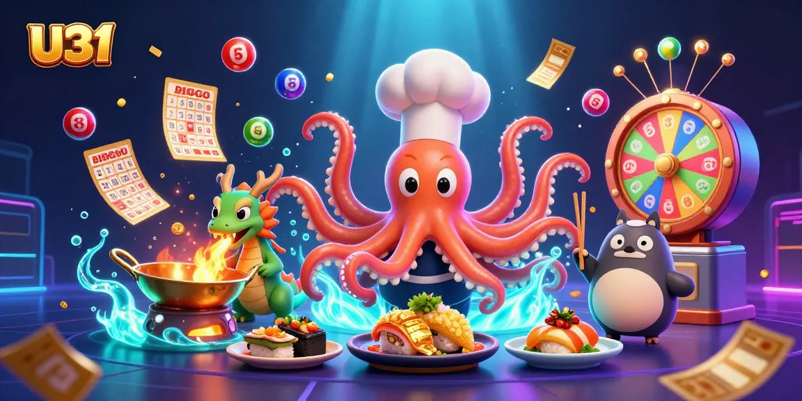 U31 engages players with vibrant lottery elements and dynamic casino game visuals.
