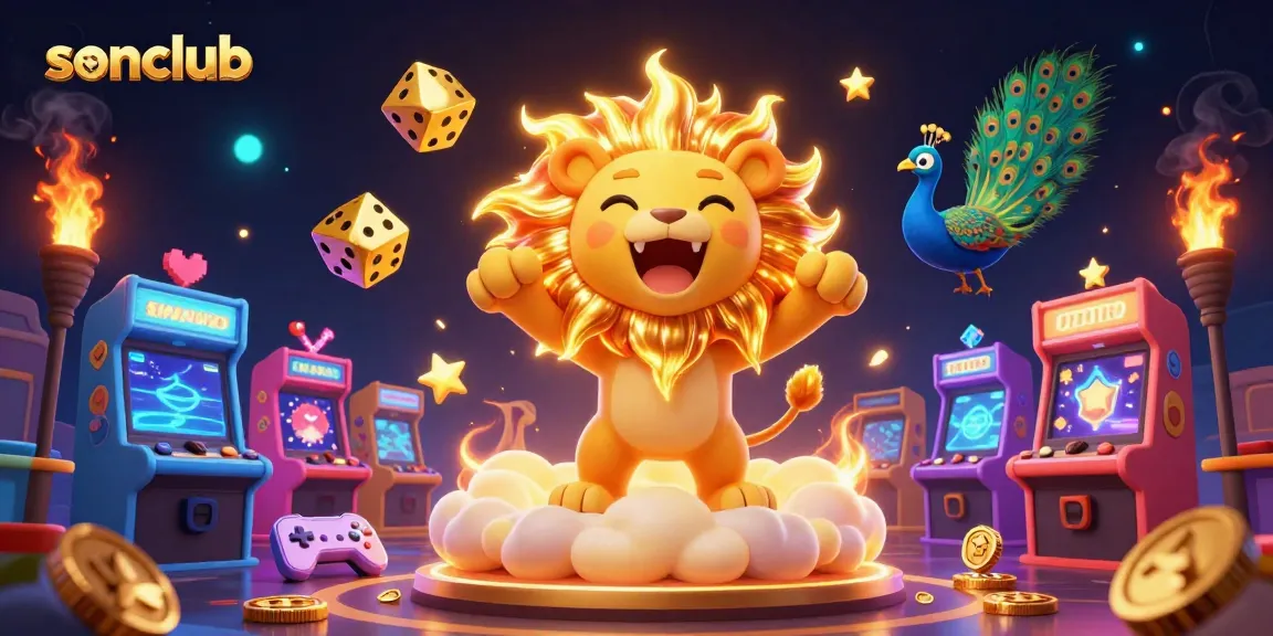 Experience thrilling gameplay at sonclub with vibrant 3D characters and colorful gaming elements.