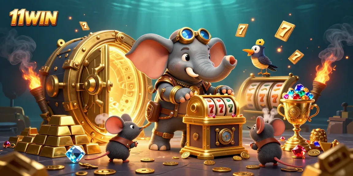 Experience thrilling wins at 11WIN with steampunk characters and dynamic slot elements.