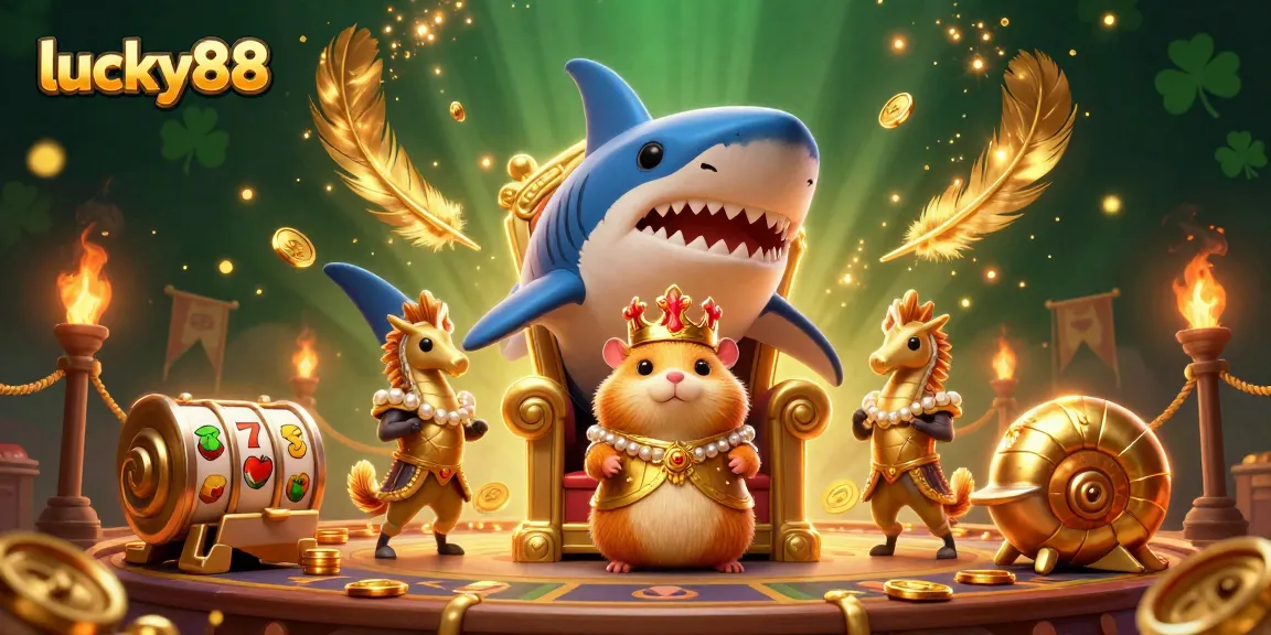 Engage in thrilling gameplay at lucky88 with our vibrant casino-themed illustration.