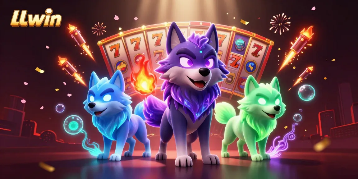 Spin the reels at LLwin for premium slots action with vibrant 3D wolves and dynamic game elements
